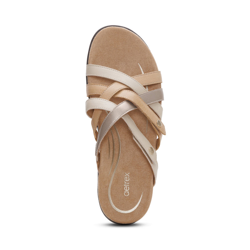 Kasey Adjustable Slide Sandal #color_off white