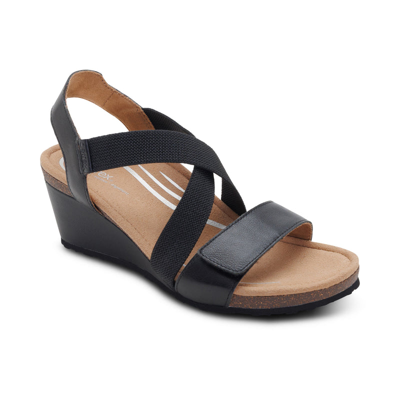 Kathy Platform Wedge #color_black