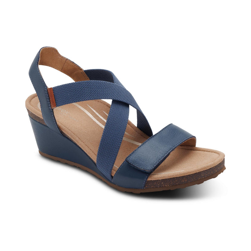 Kathy Platform Wedge #color_navy