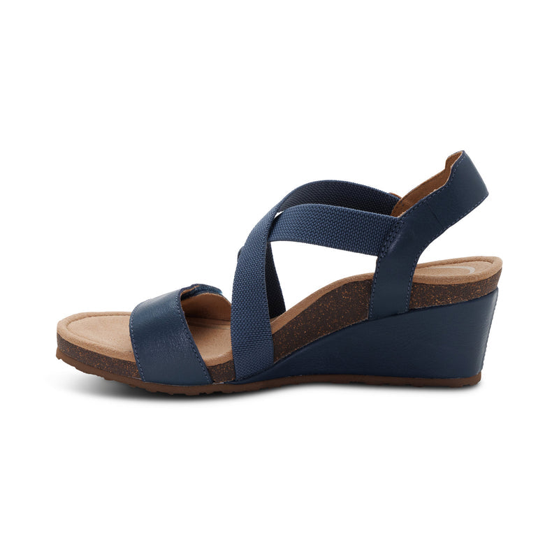 Kathy Platform Wedge #color_navy