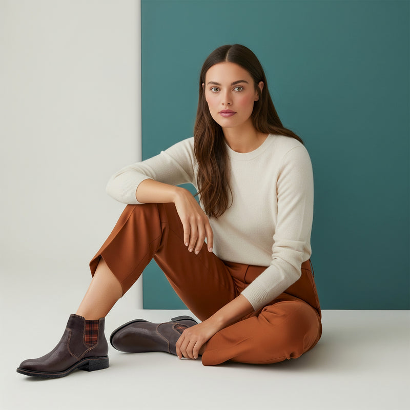 Kaylee Arch Support Chelsea Boot #color_dark brown