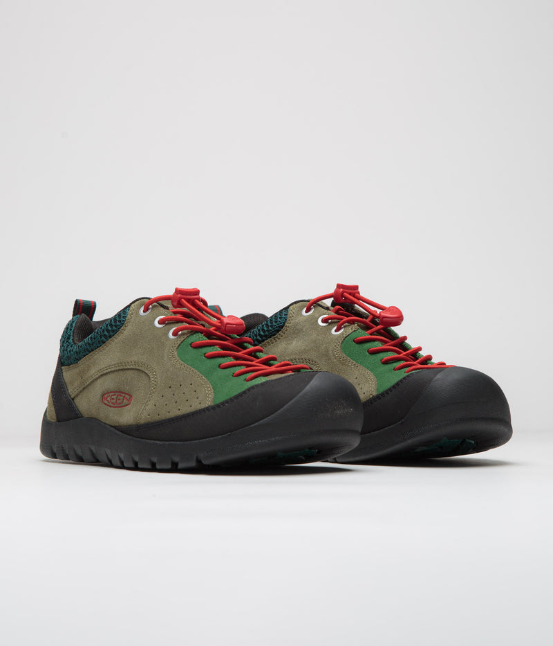 Keen Jasper Rocks Shoes in Dark Olive and Ponderosa Pine
