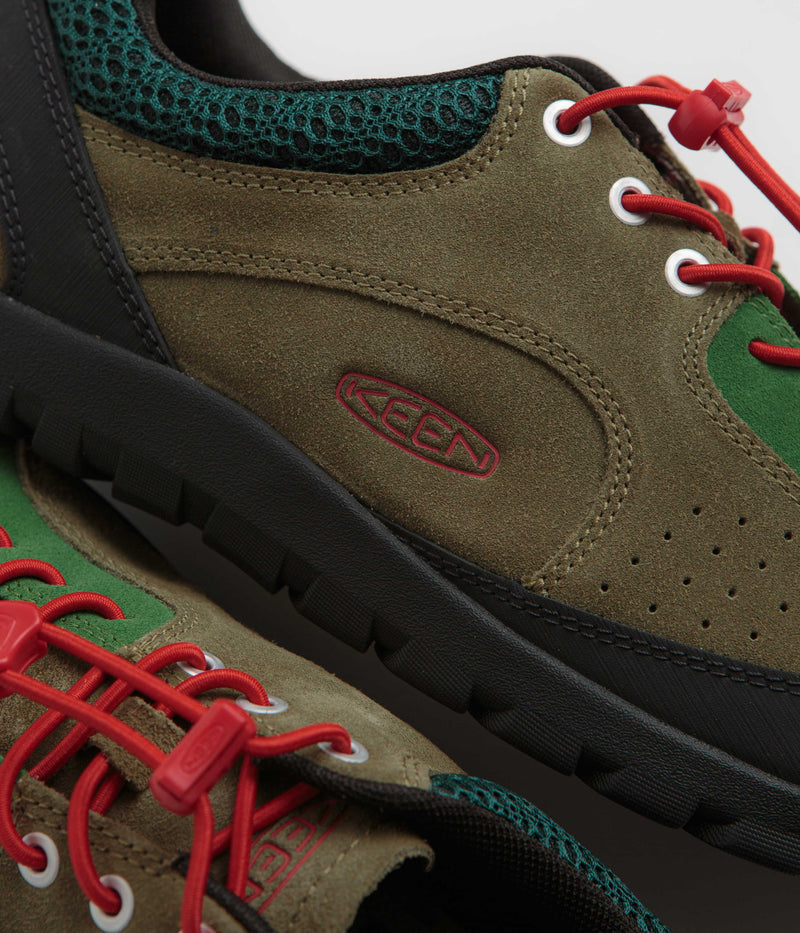 Keen Jasper Rocks Shoes in Dark Olive and Ponderosa Pine