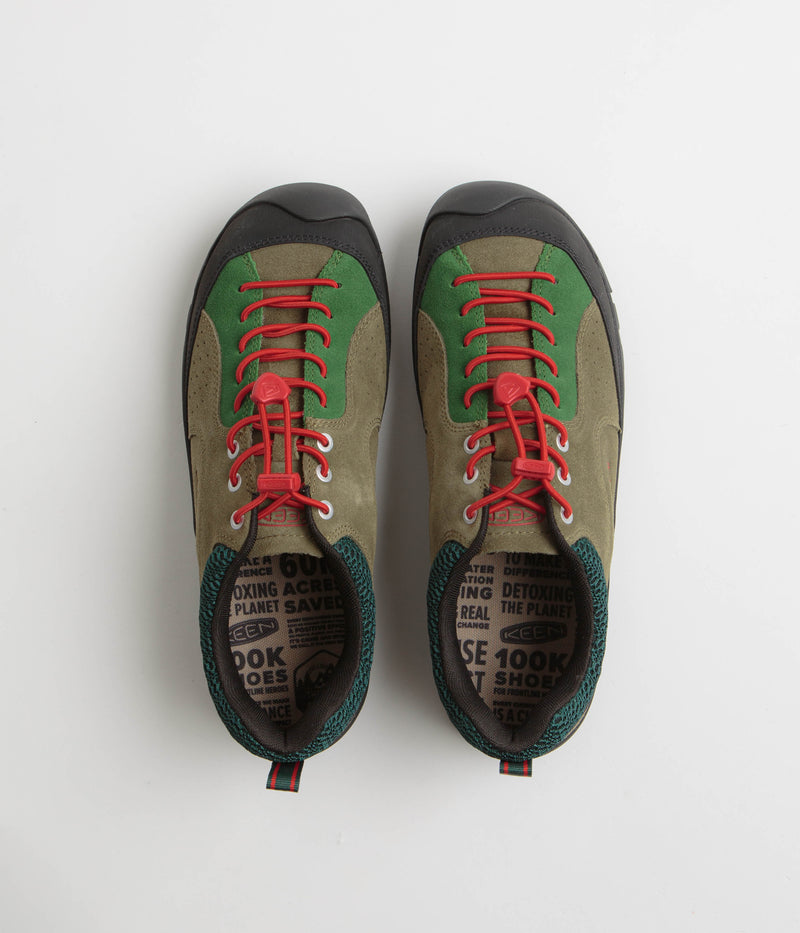 Keen Jasper Rocks Shoes in Dark Olive and Ponderosa Pine