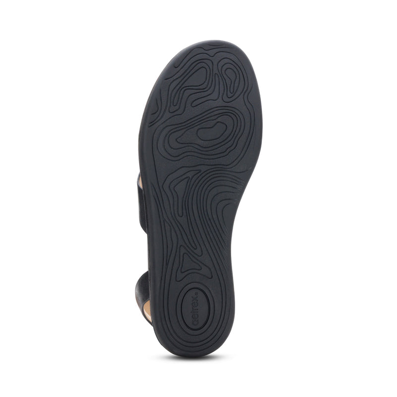 Kendall Arch Support Thong Sandal  #color_black