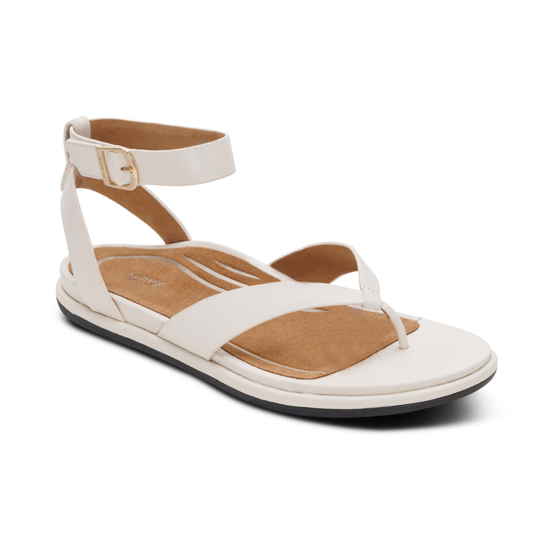 Kendall Arch Support Thong Sandal  #color_off white