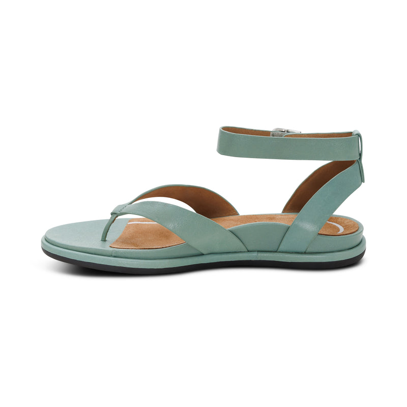 Kendall Arch Support Thong Sandal  #color_sage