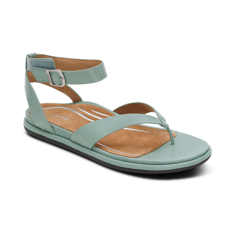Kendall Arch Support Thong Sandal  #color_sage