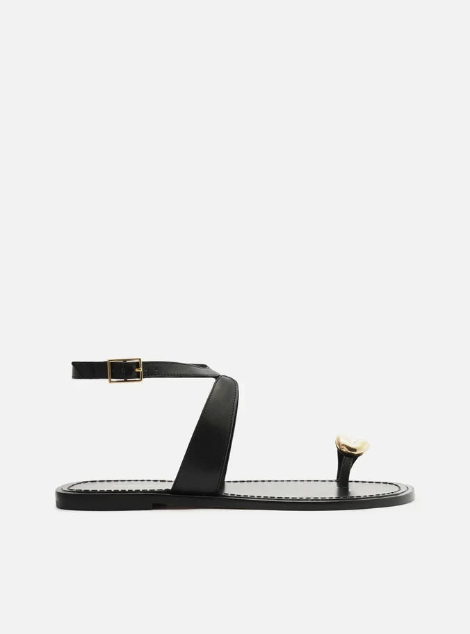 Kendall Leather Flat Sandal Flats SUMMER 25