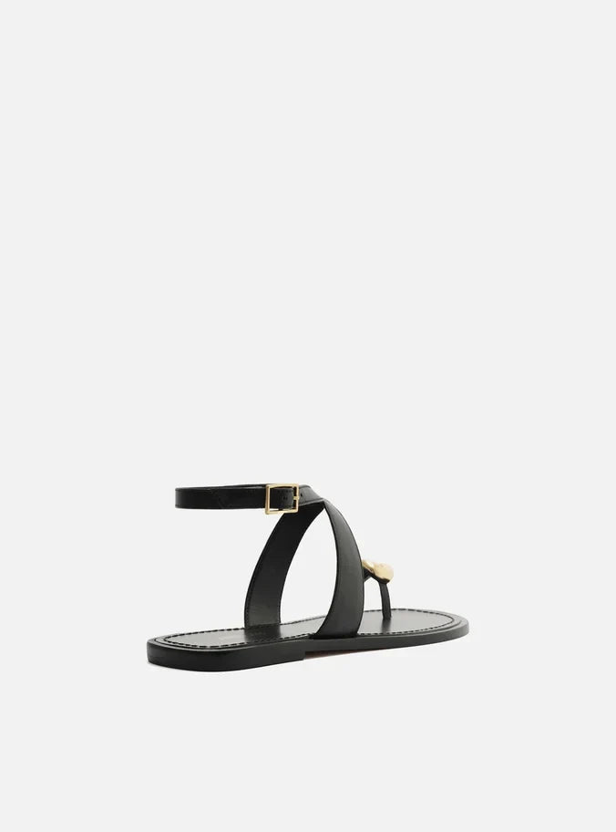 Kendall Leather Flat Sandal Flats SUMMER 25