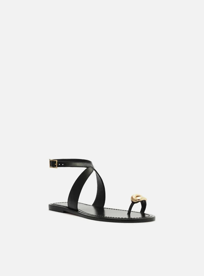 Kendall Leather Flat Sandal Flats SUMMER 25