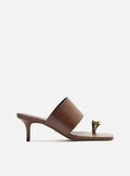 Kendall Leather Stiletto Mule Sandals SUMMER 25