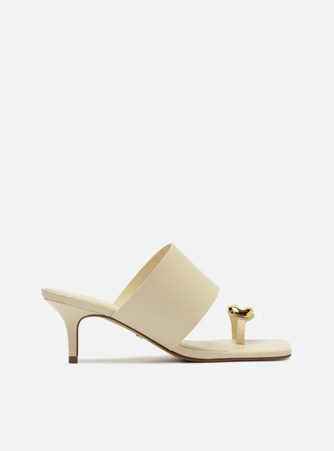 Kendall Leather Stiletto Mule Sandals SUMMER 25
