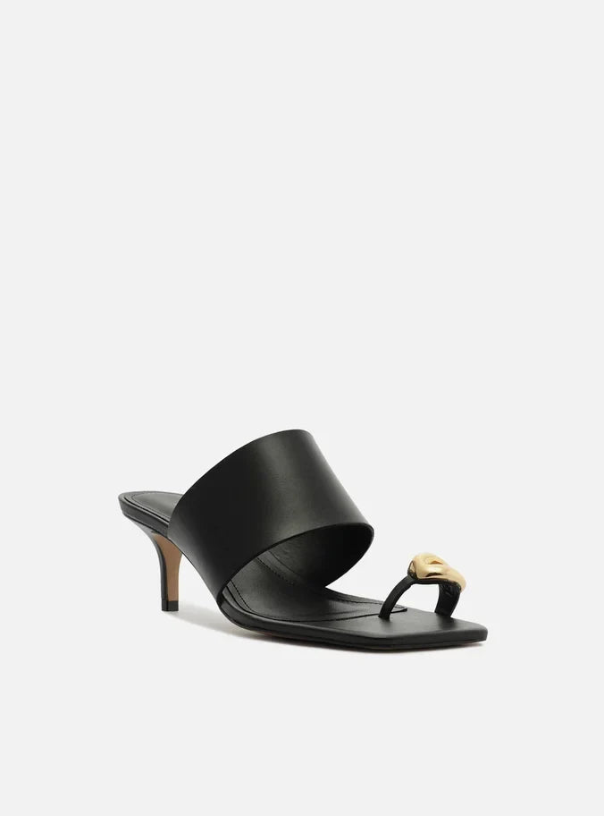 Kendall Leather Stiletto Mule Sandals SUMMER 25