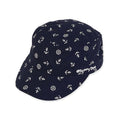 Kid's Cotton Cadet Cap with Ship Wheel Print - Sunny Dayz Hat Cap Sun N Sand Hats HKYOS193 Navy XS / S (52-54 cm)