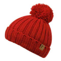 Kid's Knit Pom Pom Beanie with Shepra Lining Beanie Epoch Hats kdn3023rd Red