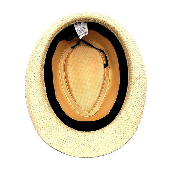Kid's Straw Summer Fedora Hat - Milani Hats Fedora Hat Milani Hats