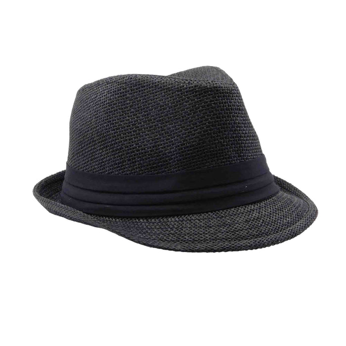 Kid's Straw Summer Fedora Hat - Milani Hats Fedora Hat Milani Hats