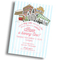 King Cake & Fun NOLA-themed Birthday Invitation
