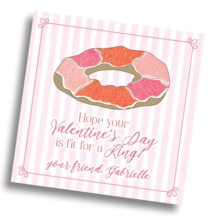 King Cake Valentine Card - PRINTABLE