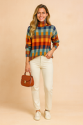 Klara | Colorful Checked Sweater