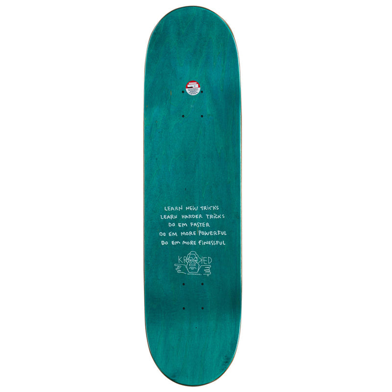 Krooked Narvaez F Off Skateboard Deck - 8.38"