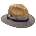 Large Brim Fedora Hat with Metallic Brim - John Callanan Fedora Hat Callanan Hats cr282bk Black