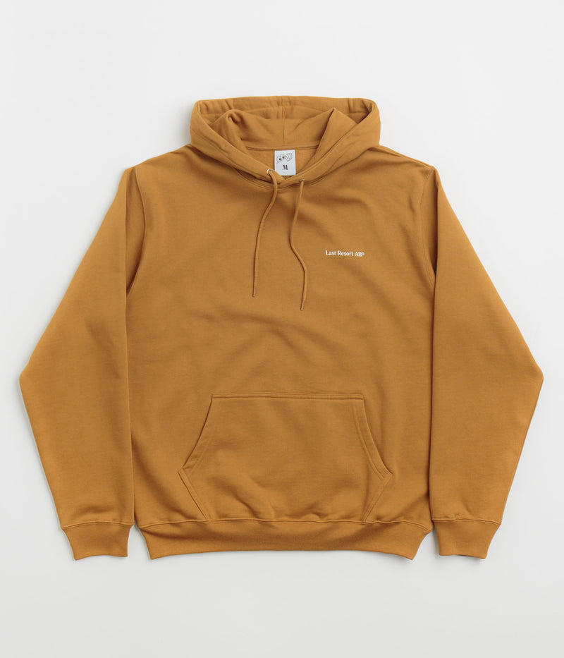 Last Resort AB Atlas Monogram Hoodie in Golden Brown and White