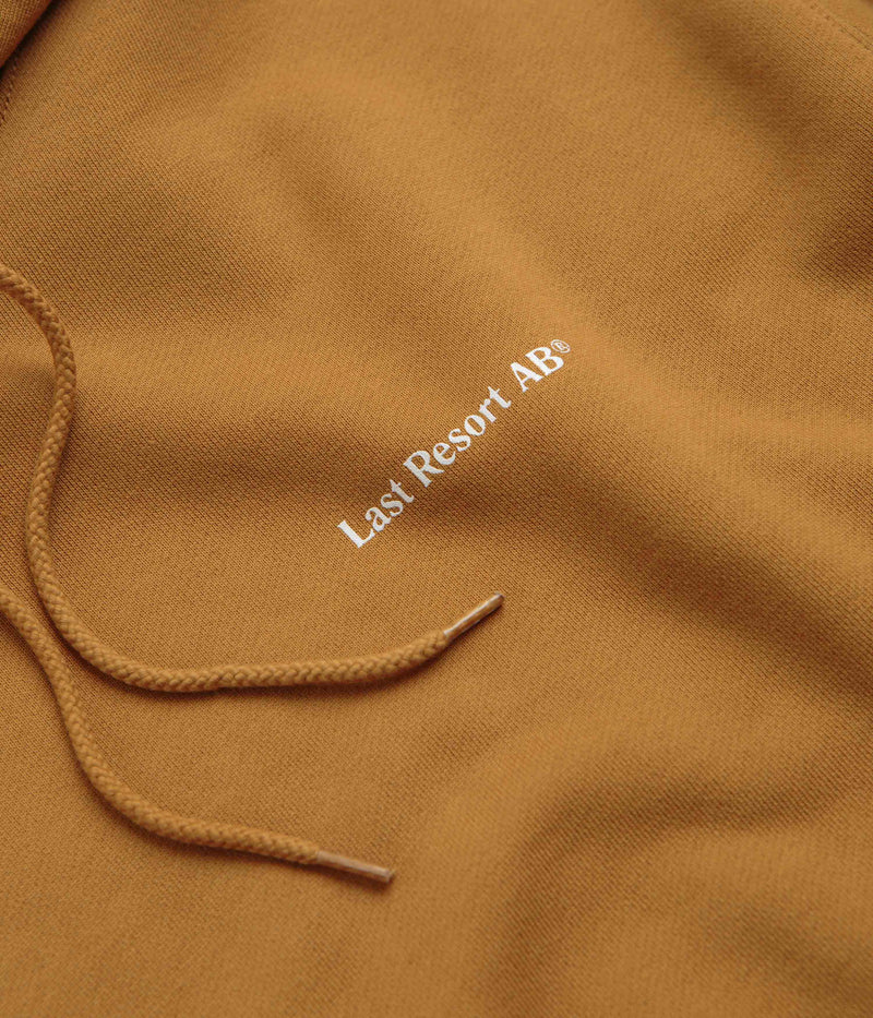 Last Resort AB Atlas Monogram Hoodie in Golden Brown and White