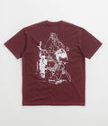 Last Resort AB Fig 16 T-Shirt in Fig Red and White