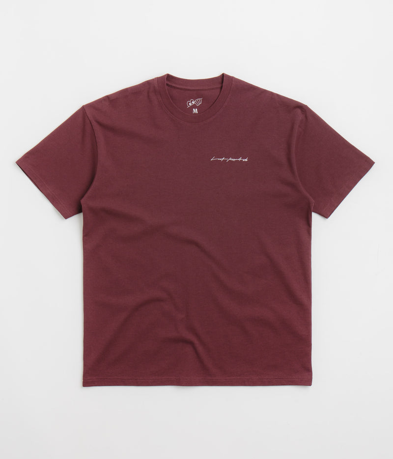 Last Resort AB Fig 16 T-Shirt in Fig Red and White