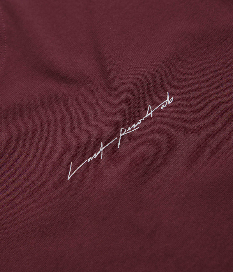 Last Resort AB Fig 16 T-Shirt in Fig Red and White