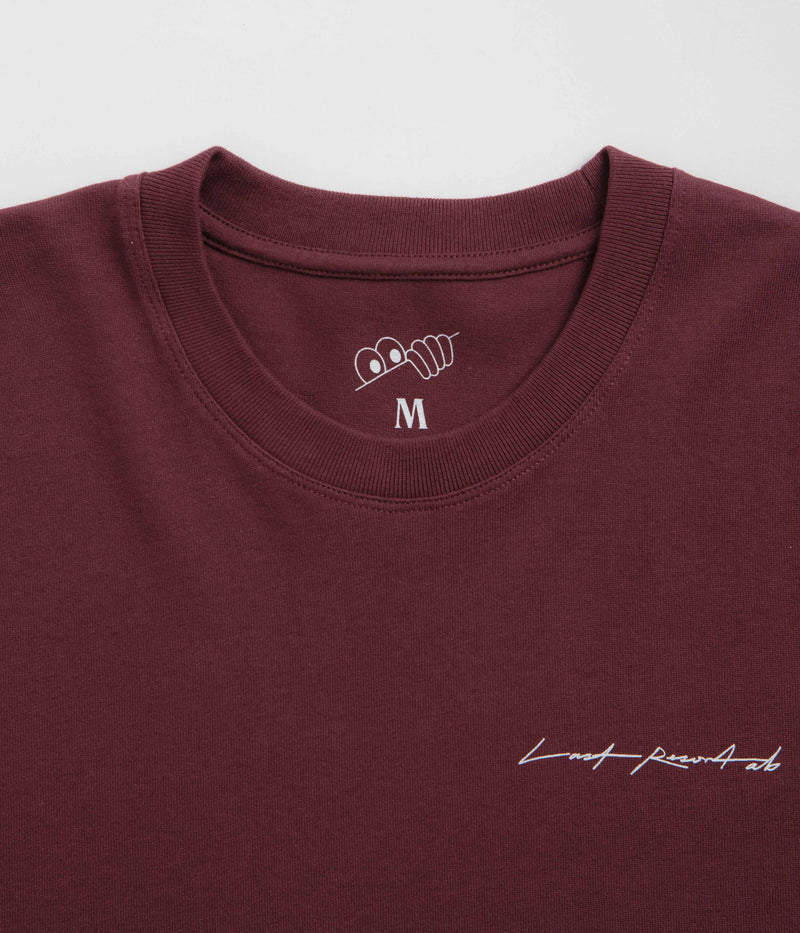 Last Resort AB Fig 16 T-Shirt in Fig Red and White