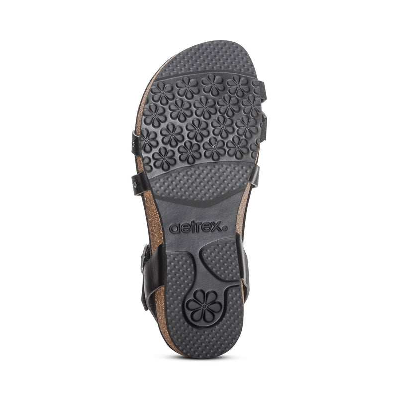 Lauren Quarter Strap Sandal #color_black