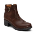Layla Size Zip Boot  #color_dark brown