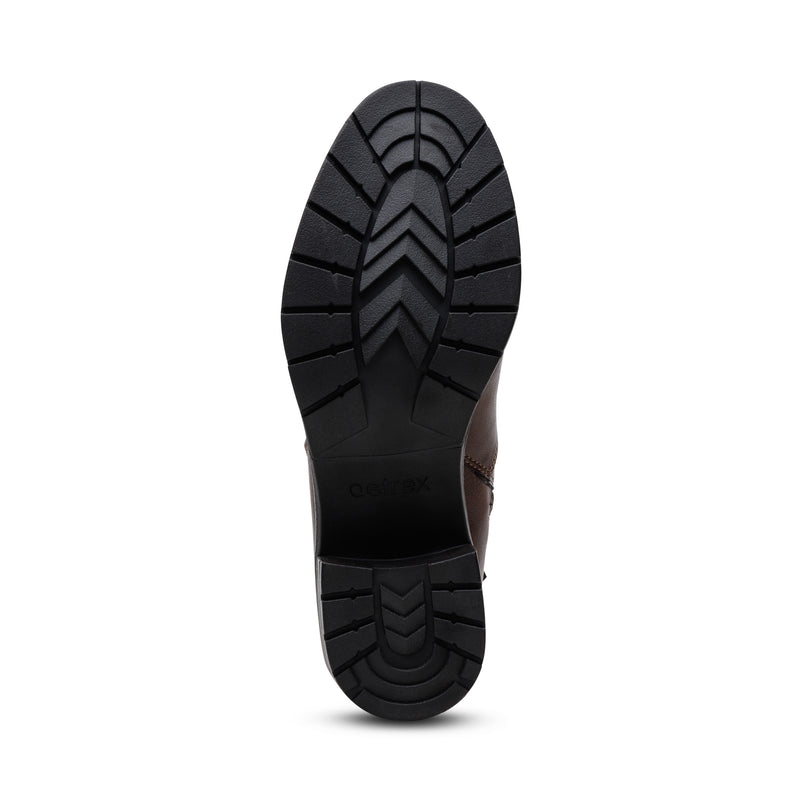 Layla Size Zip Boot  #color_dark brown