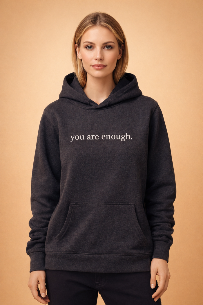 Lena | Oversized hoodie with motivational slogan