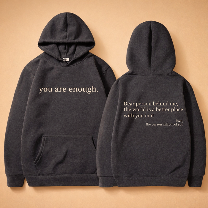 Lena | Oversized hoodie with motivational slogan