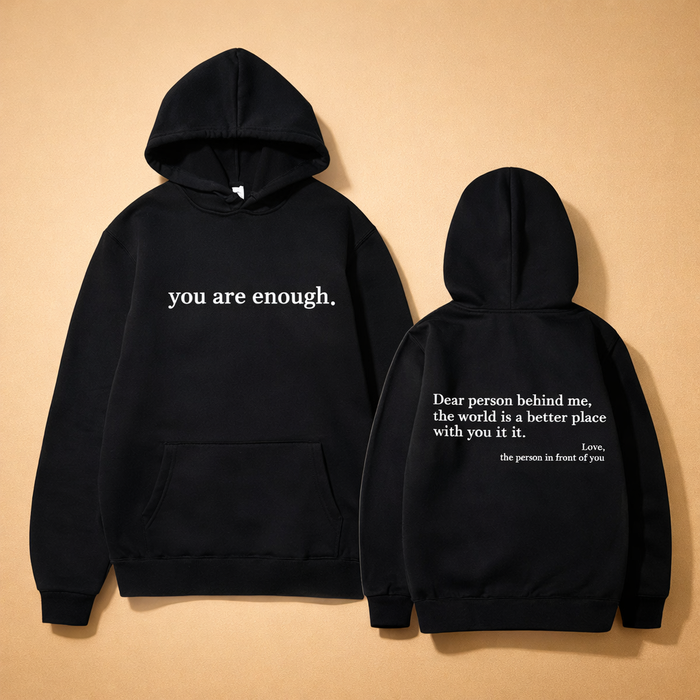 Lena | Oversized hoodie with motivational slogan