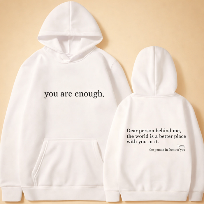 Lena | Oversized hoodie with motivational slogan