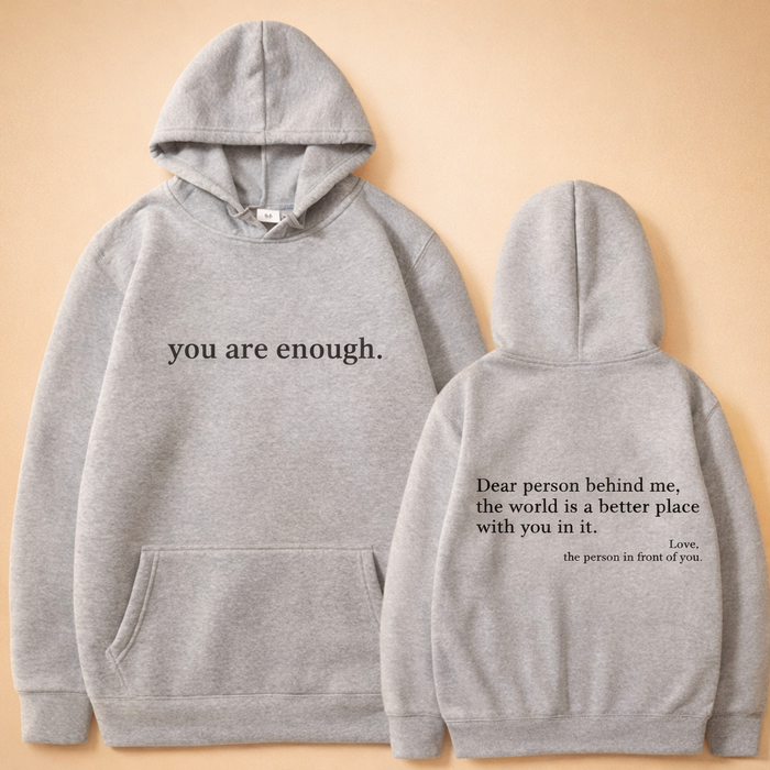 Lena | Oversized hoodie with motivational slogan