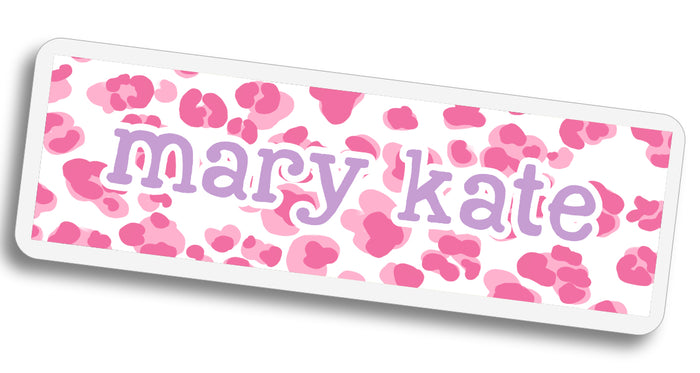 Leopard Bookmark - Pink