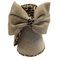 Leopard Pattern Trim Roll Up Sun Visor Visor Cap Milani Hats Vjm1019NT Natural