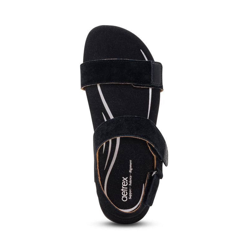 Leslie Arch Support Sandal #color_black