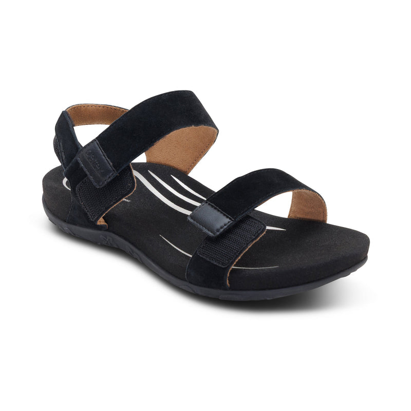 Leslie Arch Support Sandal #color_black