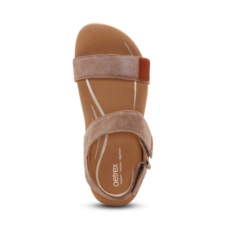 Leslie Arch Support Sandal #color_taupe