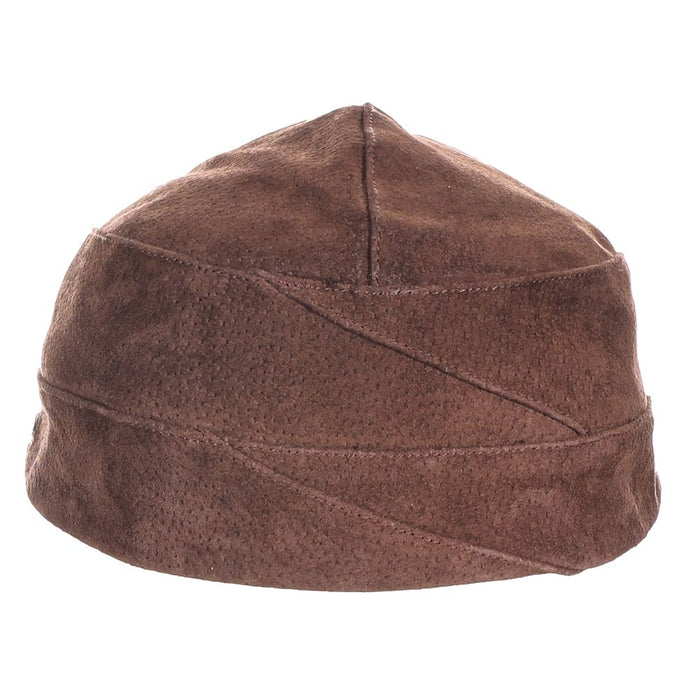 Leven Suede Leather Flat Cap - Scala Hat Flat Cap Scala Hats