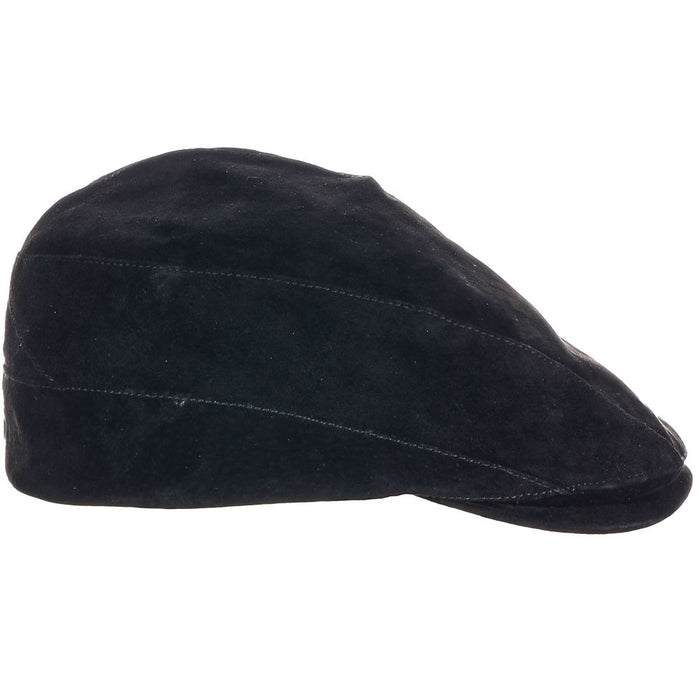 Leven Suede Leather Flat Cap - Scala Hat Flat Cap Scala Hats