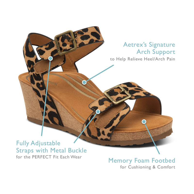 Lexa Quarter Strap Wedge #color_walnut