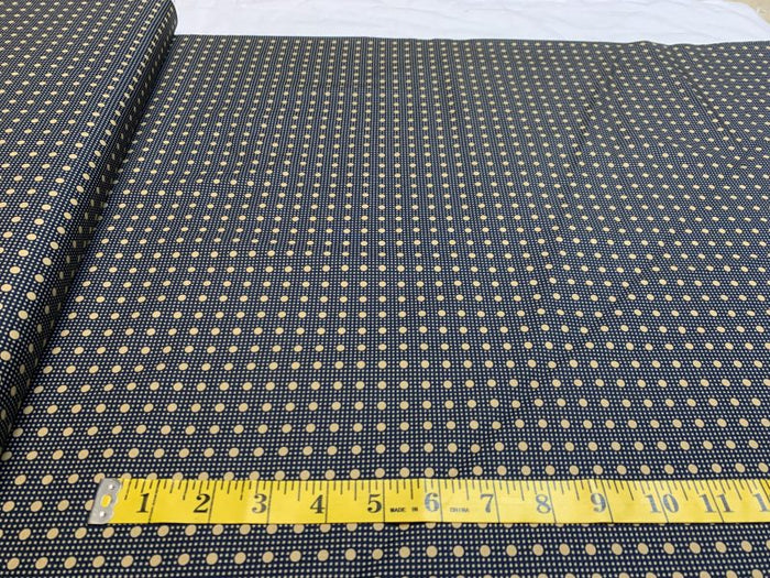 Lexington - Gold Dots on Navy 147